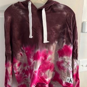 Calvin Klein Womens tie dye hoodie